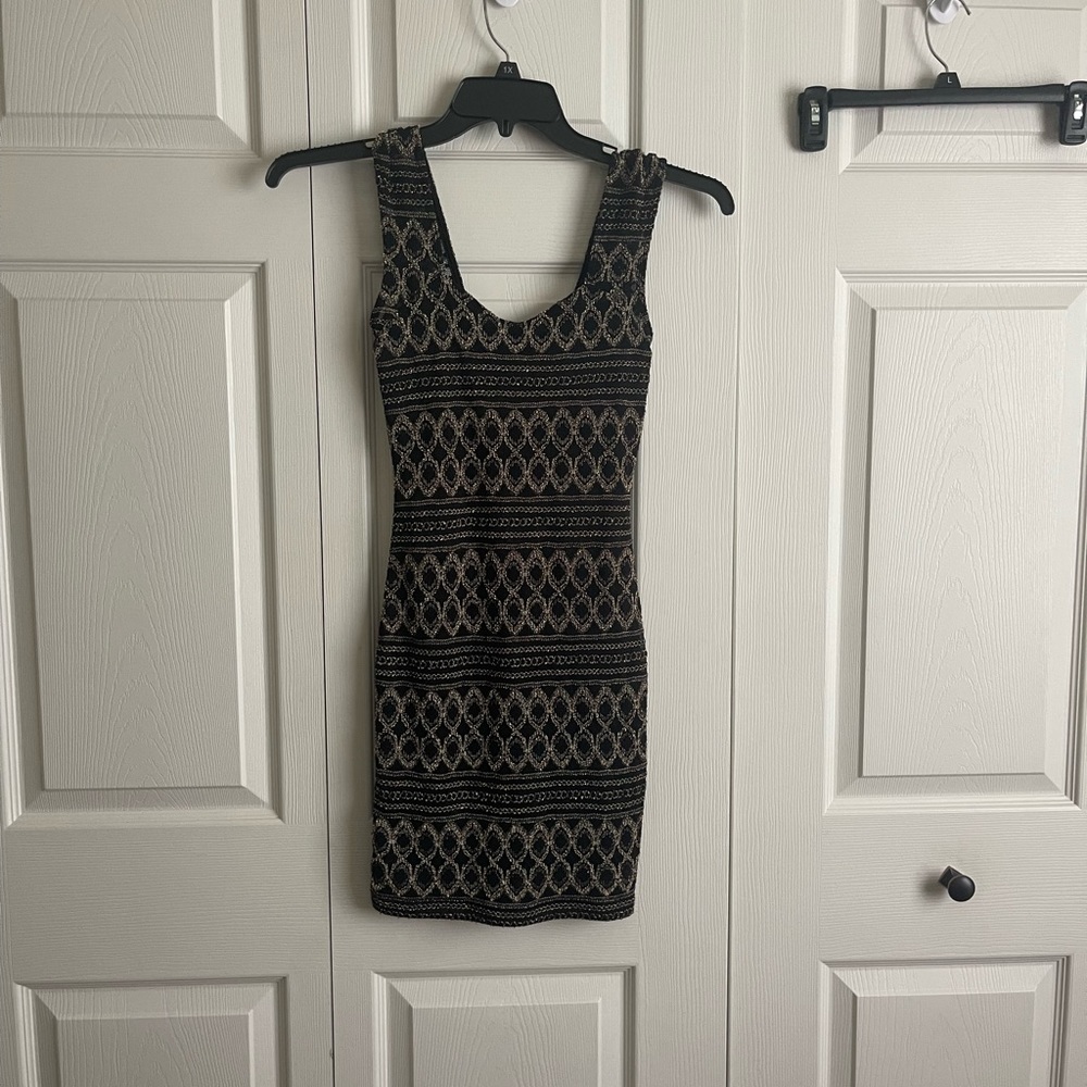 Black and Gold Dress
